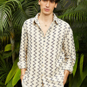 Zig-Zag Knit Shirt