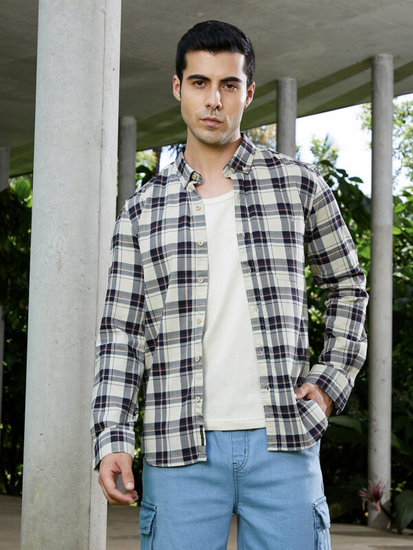 Button-Down Tartan Shirt - Image 2